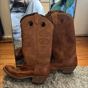 Brown Leather Cowboy Boots
